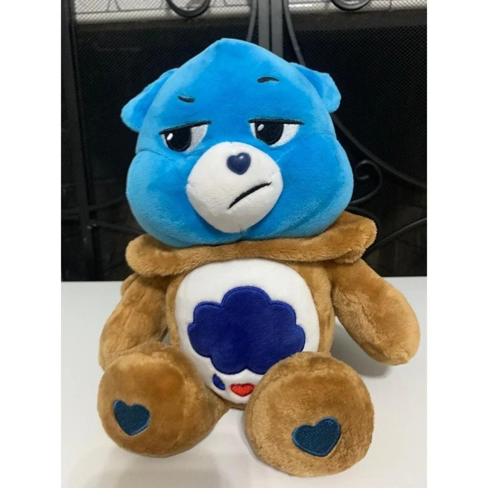 Care Bears Grumpy Bear  Plush Blue Rain Cloud Heart Stuffed Plush Toy